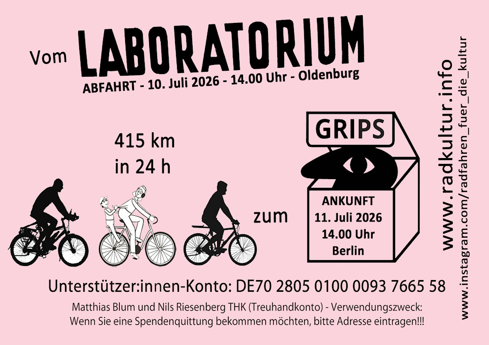 Radfahren für die Kultur: Vom Laboratorium zum Grips
